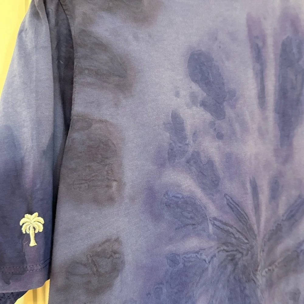 B. Braddy Juniors Blue Tie Dye Polo Shirt